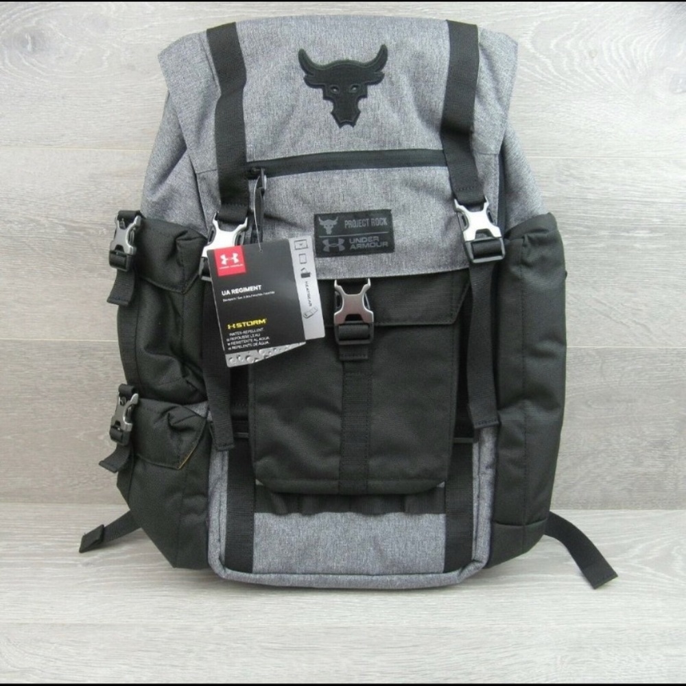 Under Armour Project Rock Heather Grey Backpack